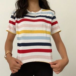 Multi color crop top